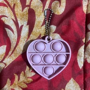 Mersariphy Push Bubble Fidget Toy Heart ShapeStress Relief Sensory Toy Keychain